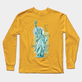 Statue of liberty. Land of the free Long Sleeve T-Shirt